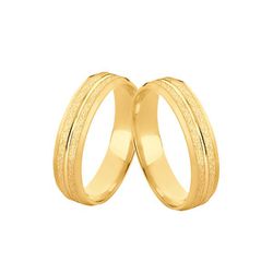 Alianças De Casamento Diamantada - D-85 - Alianças da Fabrica 