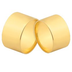 Alianças De Ouro Retas Em Americana - J-220 - Alianças da Fabrica 