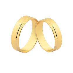 Alianças De Ouro Para Casamento - J-265 - Alianças da Fabrica 