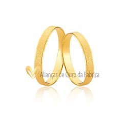 Aliança Em Ouro Diamantada - JE-609 - Alianças da Fabrica 