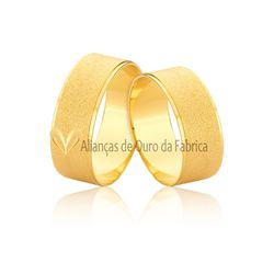 Aliança Em Ouro Diamantada - JE-613 - Alianças da Fabrica 