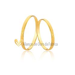 Aliança Delicada Em Ouro - JE-616 - Alianças da Fabrica 