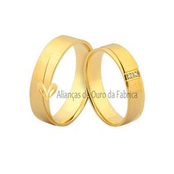 Alianças Em Ouro - JN-403 - Alianças da Fabrica 