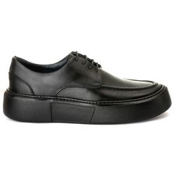 Sapato Derby Everest Allblack Preto - Logaly 