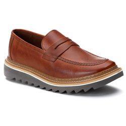 Sapato Loafer Tratorado Dubay Castor - Logaly 