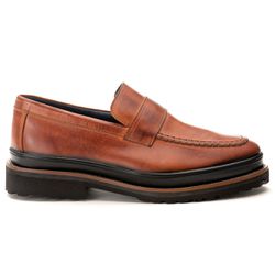 Sapato Masculino Loafer Katar Castor - Logaly 