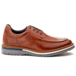 Sapato Masculino de Couro Maldivas Castor - Logaly 