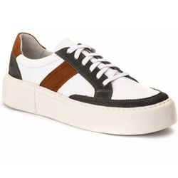 Tênis Casual Everest Tricolor Branco Cinza Castor - Logaly 