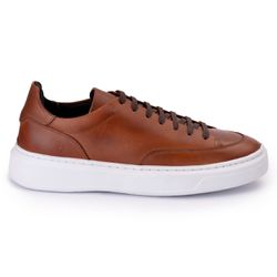 Tênis Masculino Couro Castor - Logaly 