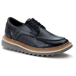 Sapato Derby Tratorado Dubay Preto - Logaly 