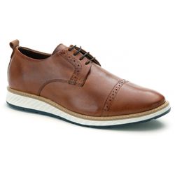Sapato Masculino Oxford Elite Couro Castor - Logaly 