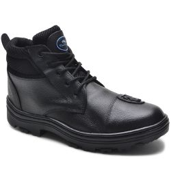 Bota Coturno Motoqueiro Cano Médio Preto - Logaly 