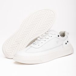 Tênis Casual Under em Couro Branco - TN001-006 - ALL FARM STORE