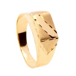 Anel em ouro 18k sinete 4g - 1109 - Almeida Prada