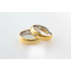 Aliança De Moeda com Aço Cirúrgico - Modelo Eden -... - Almeida Prada