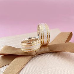 Aliança Em Prata - Lucimara 7MM Banho de Ouro - P0... - Almeida Prada