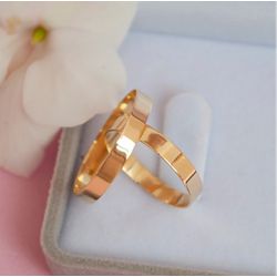 ALIANÇA DE OURO 18K - Modelo Zoé - 207 - Almeida Prada