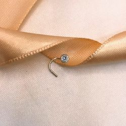 Pircing Em Prata - Modelo Nariz com 1 Pedra Maior ... - Almeida Prada