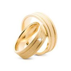 Aliança em Ouro - Modelo Fer - ACO00982 - Almeida Prada