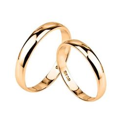 Aliança em Ouro - Modelo Nova Iorque - ACO00992 - Almeida Prada