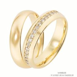 Aliança em Ouro - Modelo Milão - ACO00986 - Almeida Prada