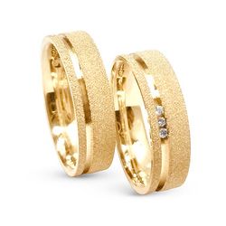 Aliança em Ouro - Modelo Sil - ACO00985 - Almeida Prada