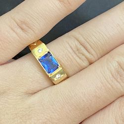 Anel de formatura em ouro 18k com dias zircônia e ... - Almeida Prada