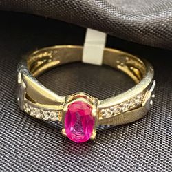 Anel de formatura em ouro 18k com 5.1 gramas com 1... - Almeida Prada