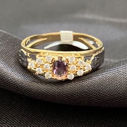 Anel de formatura em ouro 18k com 2.5 gramas com 8... - Almeida Prada