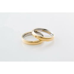 Aliança Ouro 18 750 e Prata 950 - Modelo Pamela - ... - Almeida Prada