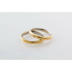 Aliança Ouro 18 750 e Prata 950 - Modelo Ramona - ... - Almeida Prada