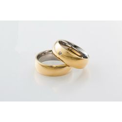 Aliança Ouro 18 750 E Prata 950 - Modelo Hilda - A... - Almeida Prada