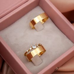 ALIANÇAS OURO 18K - MODELO LUANA - ANR8 - Almeida Prada