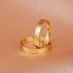 ALIANÇA DE OURO 18K 3MM - MODELO IVY - ARN19 - Almeida Prada