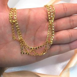 Tornozeleira Banhada á Ouro - Corrente Indiana - T... - Almeida Prada