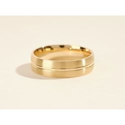 Aliança ouro 18k jateada com 5m 6g - 1016 - Almeida Prada