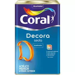 Decora Seda Acrílico Premium (Acetinado) 18L Coral - ALPHATIN