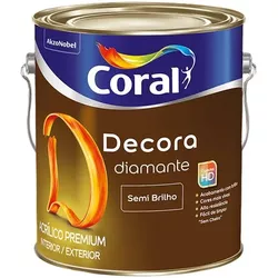 Decora Diamante Acrílico Premium (Semibrilho) 3,6L... - ALPHATIN