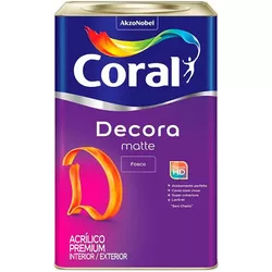 Decora Matte Acrílico Premium (Fosco) 18L Coral - ALPHATIN