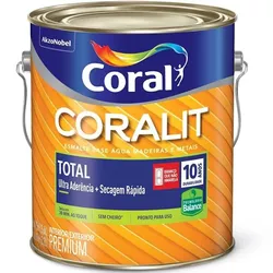 Coralit Total Esmalte Base Água 3,6L Coral - ALPHATIN