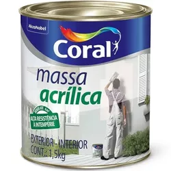 Massa Acrílica 1,5Kg Coral - ALPHATIN