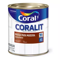Coralit Massa para Madeira 1,5Kg Coral - ALPHATIN