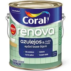 Renova Azulejo Epóxi Base Água 3,6L Coral - ALPHATIN