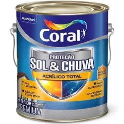 Proteção Sol & Chuva Acrílico Total 3,6L Coral - ALPHATIN