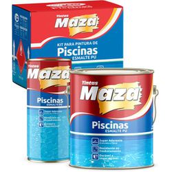 Kit Esmalte PU Para Piscinas 3x1 4,5L Maza - ALPHATIN