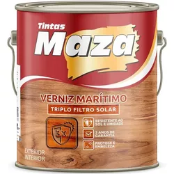 Verniz Marítimo Triplo Filtro Solar 3,6L Maza - ALPHATIN