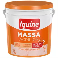 Massa Acrílica Balde 25Kg Iquine - ALPHATIN