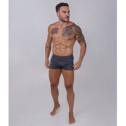 Sunga Masculina Boxer com Zíper - 5014 Cinza - Amaresia Moda Praia