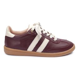Tênis Casual Couro Urban Bordô - TN35bordo - AMARENA SHOES
