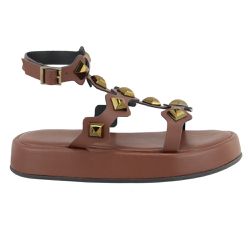 Sandália FlatForm Lívia Terra - Bk500terra - AMARENA SHOES